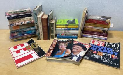 Lot of 36 Vintage Books & Collector Magazines: LIFE 50th, 150th, People Yearbook 1998, Cookbooks