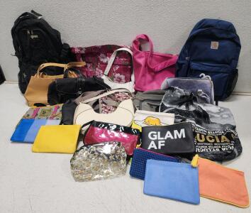 (23) Assorted Bags, Purses, And Makeup Bags