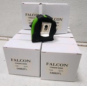 (12) Falcon Standard Series 12Ft Tape Measurers