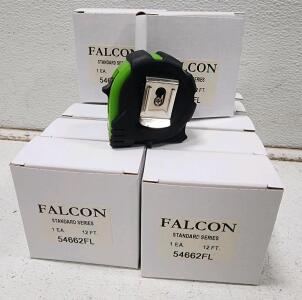 (12) Falcon Standard Series 12Ft Tape Measurers
