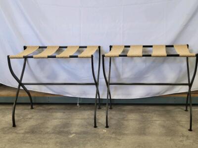 (2) Hotel Folding Luggage Rack