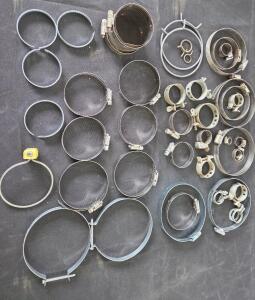 HOSE CLAMPS OF VARIABLE SIZES <br/>RUBBER WASHER 1-1/4 SHEET METAL SELF TAPPING SCREWS