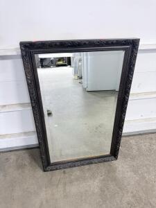 Gallery Framing Small Dahlia 34x22 Ornate Wall Mirror, A1 Safety Glass, UK-Made, Batch 9703