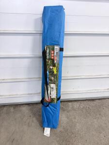 Ozark Trail 10 x 10 Ft Instant Slant Leg Canopy, Blue, UPF 50+, Steel Frame, Carry Bag, 64 Sq Ft Shade