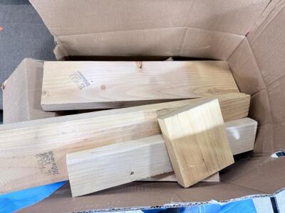 (1) Box Full Of Scrap Wood