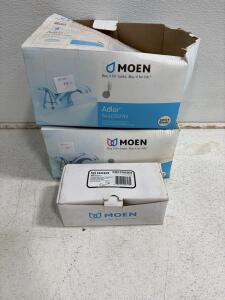 Moen Adler 84603SRN 2-Handle Bathroom Faucet w/ Pop-Up Drain & Moen Wynford YB5208BN Paper Holder