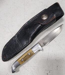 (1) Ruana Bonner Montana Fixed Blade Knife With Sheath