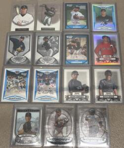 2006-2007 Bowman Sterling & Chrome Rookie/Prospect Baseball Card Lot x15, Betances, Cecil, Barton