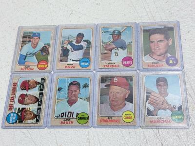1968 Topps Baseball Card Lot - Sutton, Stargell, Oliva, Marichal, LaRussa, ERA Leaders, More