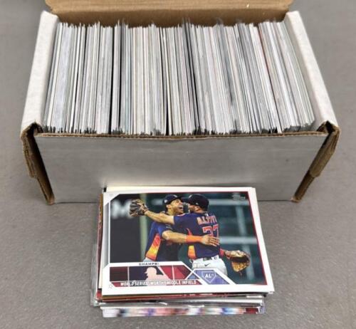 Baseball Card Collection Lot: Bowman Chrome Pedroia & Bulk Assorted Box, Red Sox, DBacks Stars