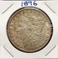 1896 Morgan Silver Dollar, Philadelphia Mint, 90% Silver, Circulated, Classic U.S. Coin