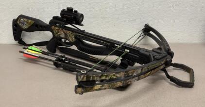 Barnett Jackal Compound Crossbow Package, Red Dot Scope, Quiver, Case, 3 Bolts, Accessories