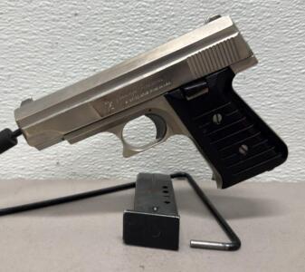 Bryco Arms Model 59 9mm Semi-Auto Pistol, Nickel Finish, 10+1 Round, SN 963794