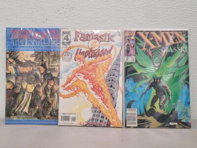 Teenage Mutant Ninja Turtles Mirage, Fantastic Four Unplugged #1 & #4, X-Men Classic #67 Marvel Lot