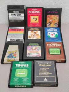 Classic & Vintage Game Lot! Including: Q-bert, Circus Atari, Trick Shot, Wing War, & More!