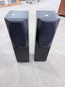 Infinity Entra Two Floor-Standing Speakers, 6.5" Woofer, 1" Tweeter, 8 Ohm, 15-125W, Serial #NM0752-005790 & NM0752-005784