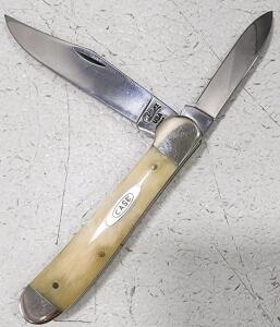 (1) Case XX Mini Trapper Knife Smooth Yellow Composite Handle
