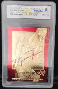 (1) 1996-97 Skybox E-X2000 Credentials Michael Jordan "Signature Series" Trading Card