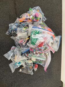 Bulk LEGO Lot ~15 lbs 5,000+ Pieces, Mixed Themes, Minifigures, Color-Sorted, Ziplock Bags