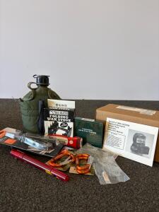 Comprehensive Survival Kit: Ozark Trail Multi Tool, US Canteen, QuickPro Respirator