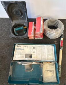 Makita JR3000V Saw Case/Blades Lot, Hilti HAS SS & LDT Concrete Anchors, 1/2" Dottie LFMC Conduit