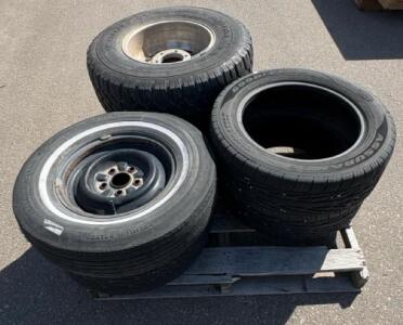 Wild Country Radial TXR & Assura Tire Set, 5 Tires, 2 Rims, Mixed Sizes, Light Truck/SUV/Passenger