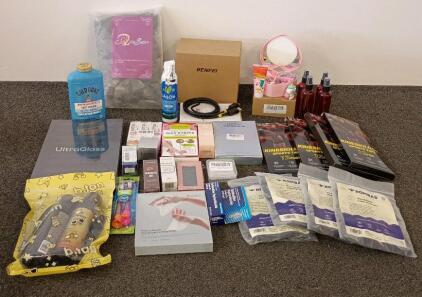 Assorted Lot BOMBAS Socks, Self-Tan, Kinesiology Tape, UltraGlass, Gold Bond, Personal Care