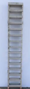 Folding Aluminum Loading Ramps, 7 ft, x 4 ft. 1,500 lbs Capacity Each, Corrugated Surface, Rubber End Caps