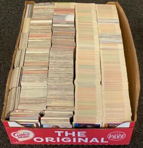 Large NFL Football Trading Card Lot, Early 1990s, 1500+ Cards, Pro Set, SkyBox, Pacific, Mixed Teams