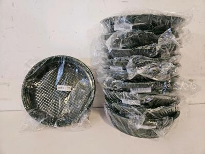 Set of 10 Green 14" Plastic Gold Prospecting Classifier Pans, 1/4" Mesh Sifting Screens