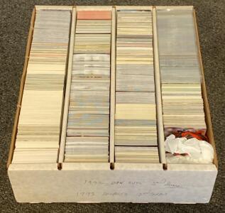Large Lot of 1992 Donruss, Fleer Ultra, Topps Chrome & Bowman Rookie Baseball Cards &ndash; 1,200+ Cards