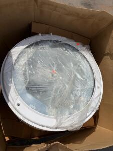 LSI Industries 167559WHT Round LED High Bay Light, Approx 24&rdquo; Diameter, White