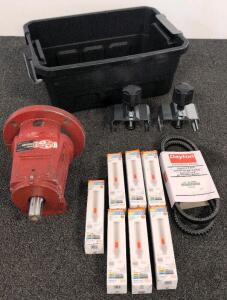 Bell & Gossett 185011LF Pump Assembly, Sylvania 26W LED Lamps, Dayton V-Belt, Hardware Lot