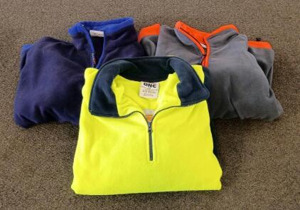 DNC & Blue Gear Medium Half-Zip Fleece Jackets, Hi-Vis & Workwear, ART #02133, ART #02134