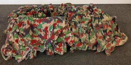 Swiss Military Alpenflage Field Jacket Lot, Size 52, Hooded, Multi-Pocket M70/M83, Stamped BORSEL