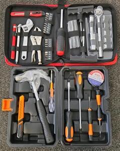 Hyper Tough 38-Piece General Tool Set with Case, Sockets, Screwdrivers, Wrenches, Hammer