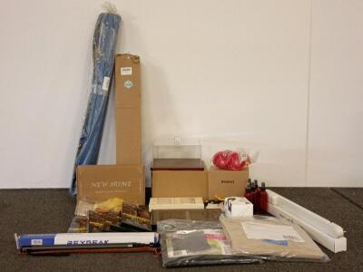 Assorted Household, Tech & Personal Lot: Grillman Grill Covers, Reygeak Selfie Stick, UltraGlass, Yanibest