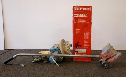 Craftsman 3.5 Amp 12-inch Corded String Trimmer/Edger, Dust Bag, Vintage Heavy Duty