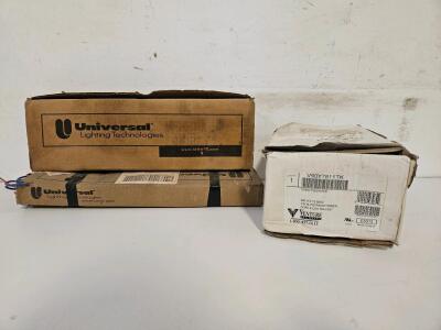Venture 1000W Metal Halide Ballast 480V V90Y7811TK + Universal ESB1040-14 & ESB432-14 Ballasts Lot