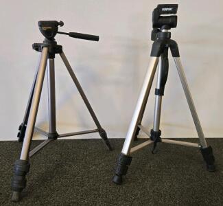 Vanguard VT-200 & Sunpak Lightweight Aluminum Camera Tripods with Pan/Tilt Heads