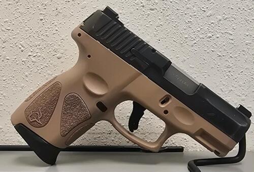 Taurus G2C 9mm 3.2" Barrel Striker-Fired Pistol, FDE/Black, TL072468