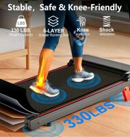 Walking Treadmill W/ 8% Incline & Handle Bar, Comes W/ Extra Free Stand Handle Bar - 5