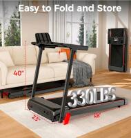 Walking Treadmill W/ 8% Incline & Handle Bar, Comes W/ Extra Free Stand Handle Bar - 7