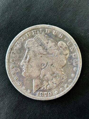 1879 Morgan Silver Dollar Coin &ndash; $1 US, 90% Silver, Early Issue, Circulated