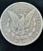 1879 Morgan Silver Dollar Coin &ndash; $1 US, 90% Silver, Early Issue, Circulated - 3