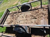Single Axle 5' x 10' Utility Trailer Single Axle Wood Deck With Ramp ( No Title) - 4