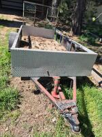 Single Axle 5' x 10' Utility Trailer Single Axle Wood Deck With Ramp ( No Title) - 6