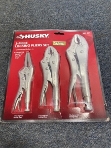 Husky 3-pc Locking Pliers Set