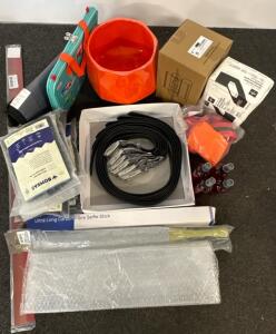 Mixed Lot: Air Hockey Set, 10 Bombas Underwear, 6 Belts, Kids&rsquo; Book, Planter, Organizer, More