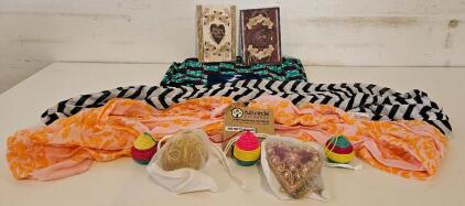 Full Circle Exchange Handmade Accessories Set &ndash; Scarves, Tote, Ornaments, Cards, Limited Edition 2015